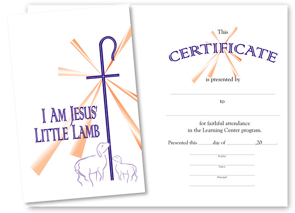 Christian Learning Center Certificate Printing
